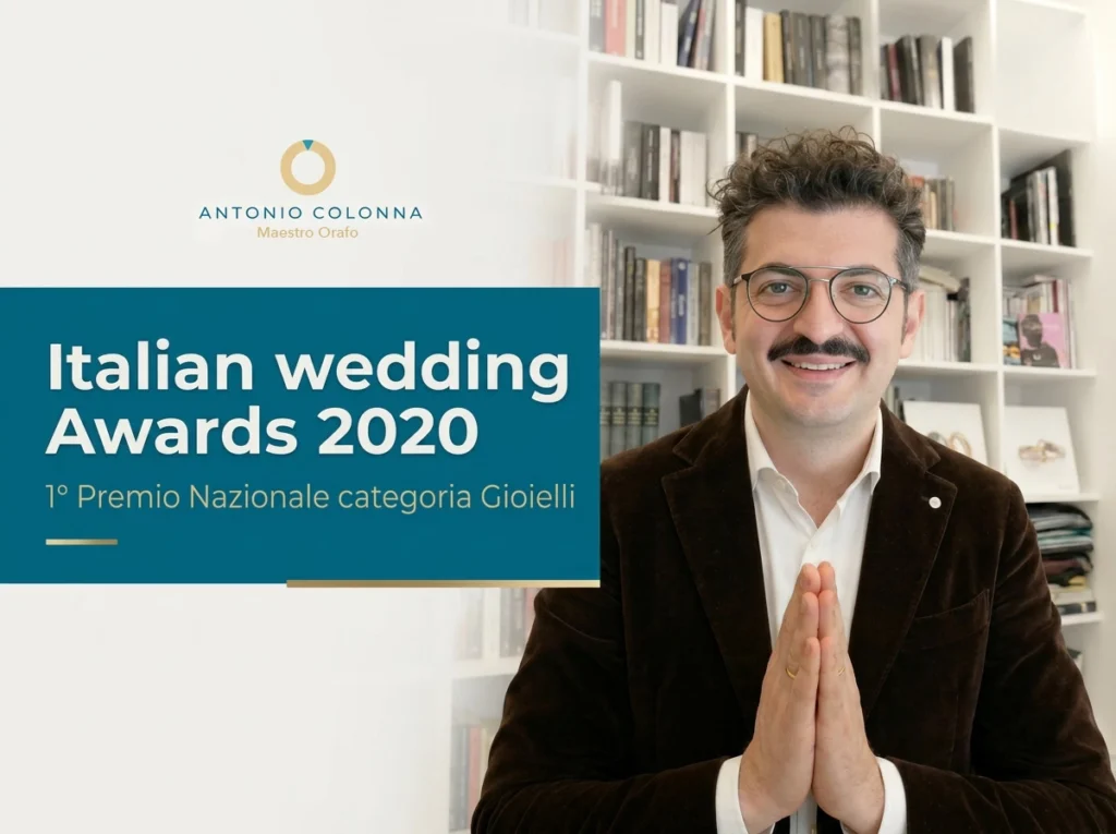 Antonio Colonna premiato agli Italian Wedding Awards 2020 come eccellenza italiana nel settore della gioielleria wedding