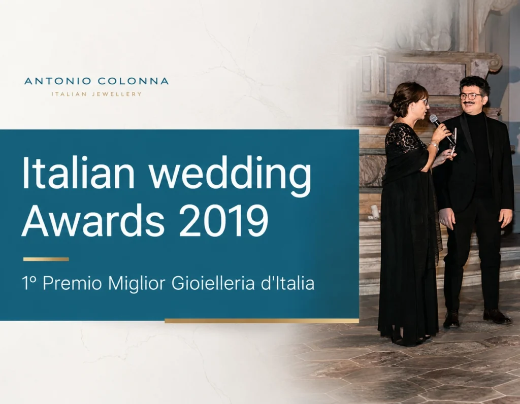 Antonio Colonna awarded at the Italian Wedding Awards as best jewellery store in Italy