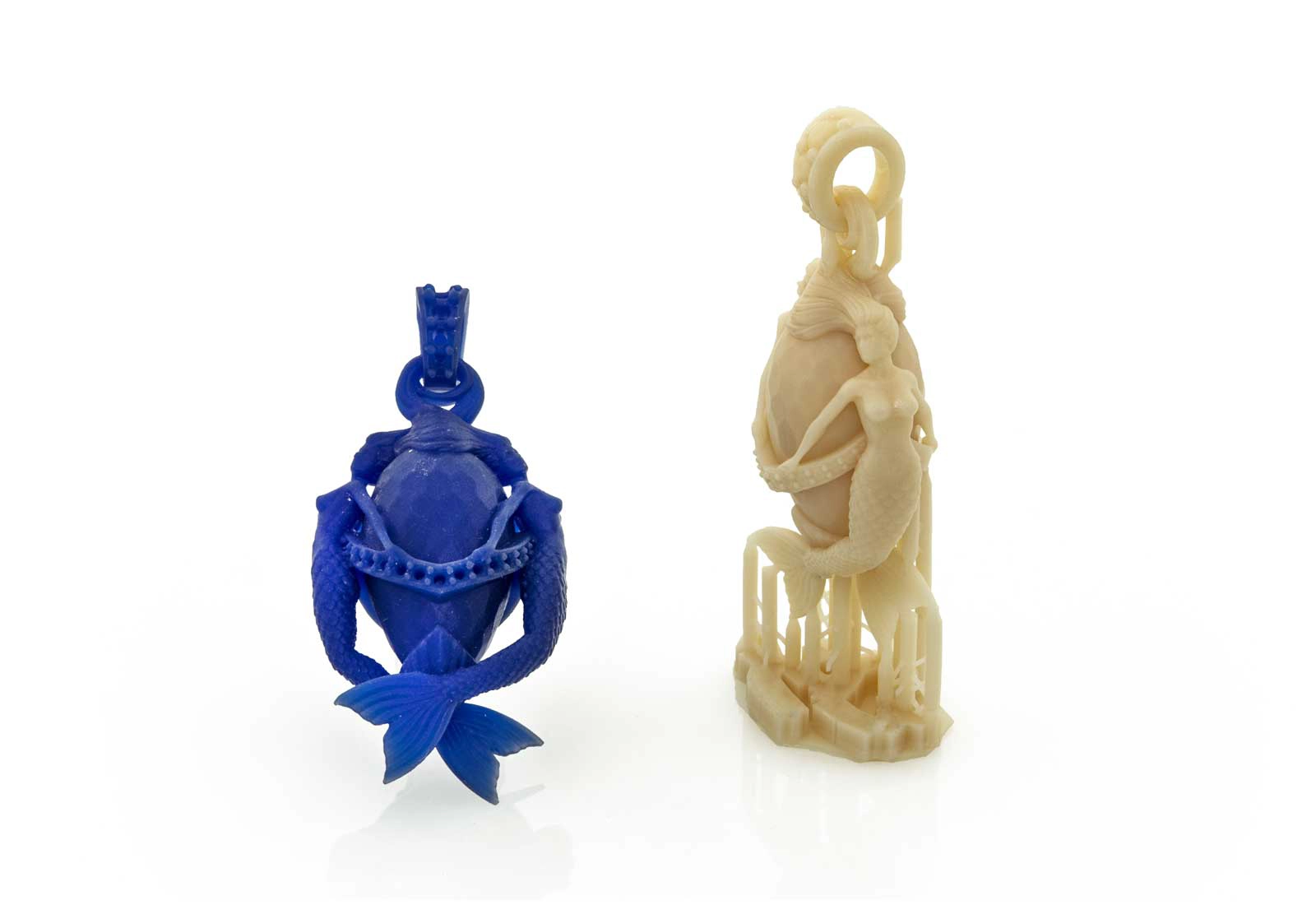 Prototipo in resina del gioiello Le Sirene realizzato con stampa 3D