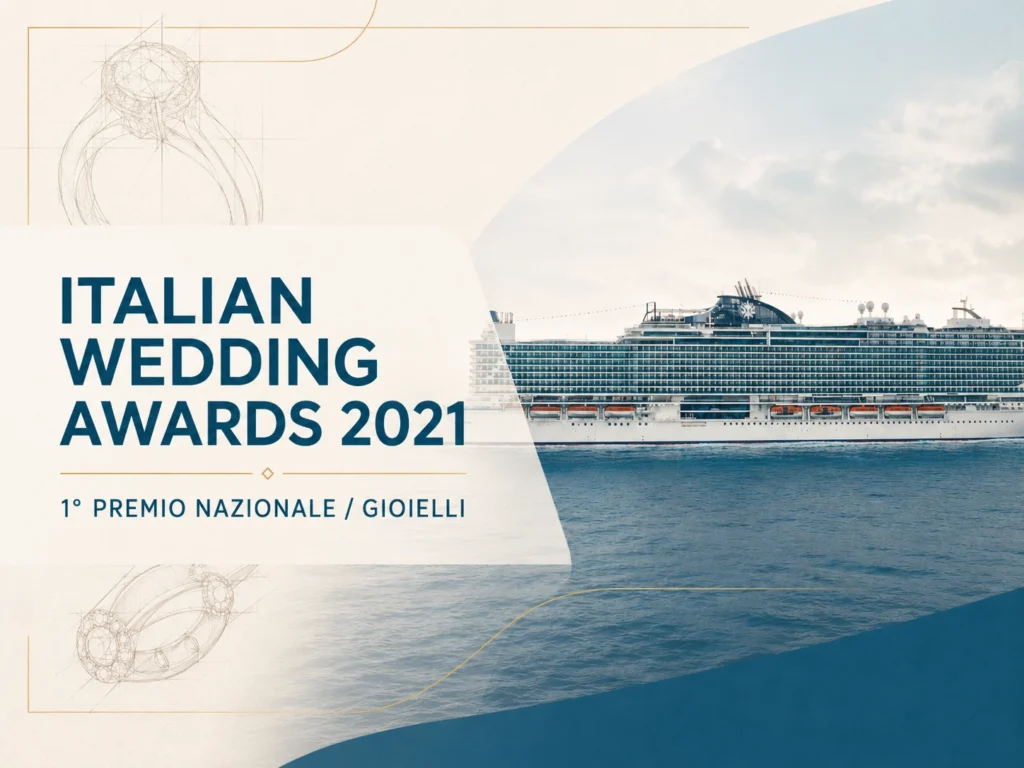 Copertina Italian Wedding Awards 2021 con Antonio Colonna vincitore nazionale categoria gioielli.