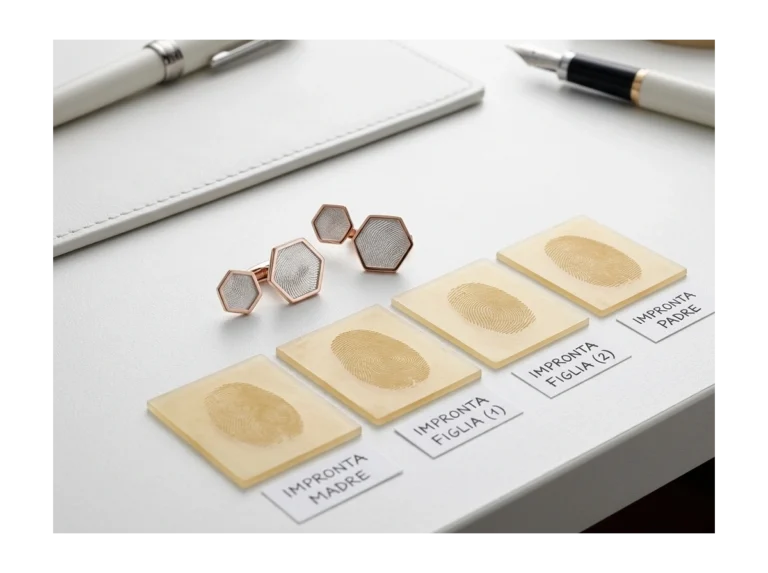Preliminary fingerprint casts for the Family Footprint twins